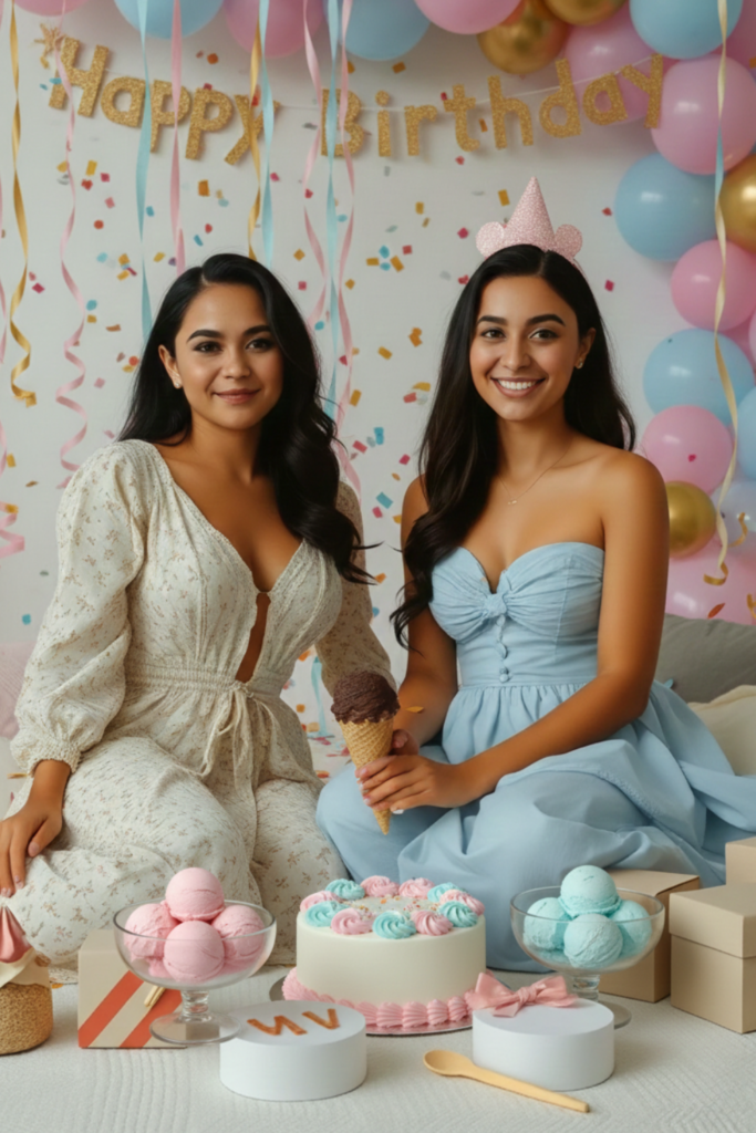 Girl Birthday Ice Cream Party