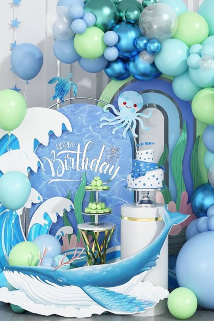 Birthday Party Sea Color Theme