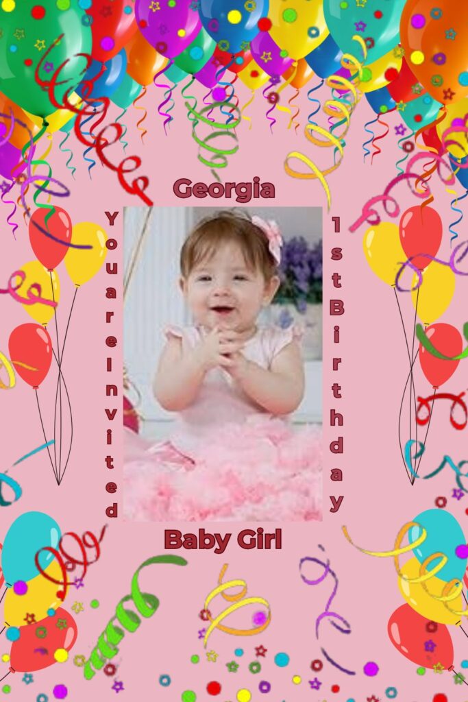 Perfect Baby Birthday Party Card
