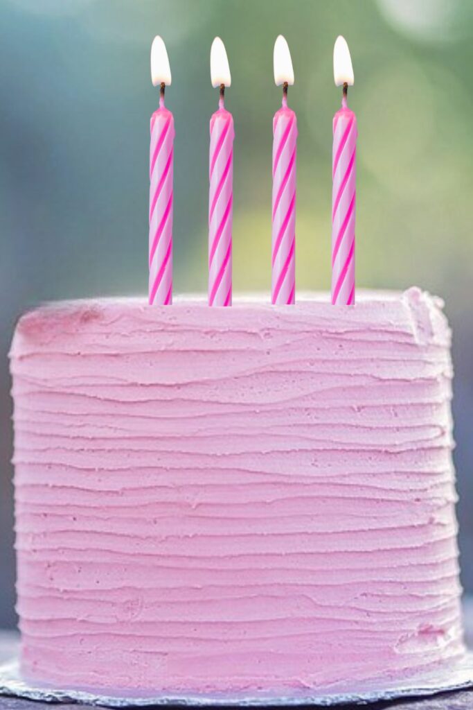 Simple Birthday Pink Cake Features