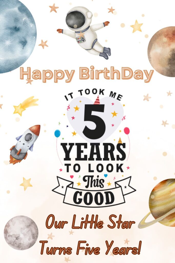 Birthday Space Theme Motto