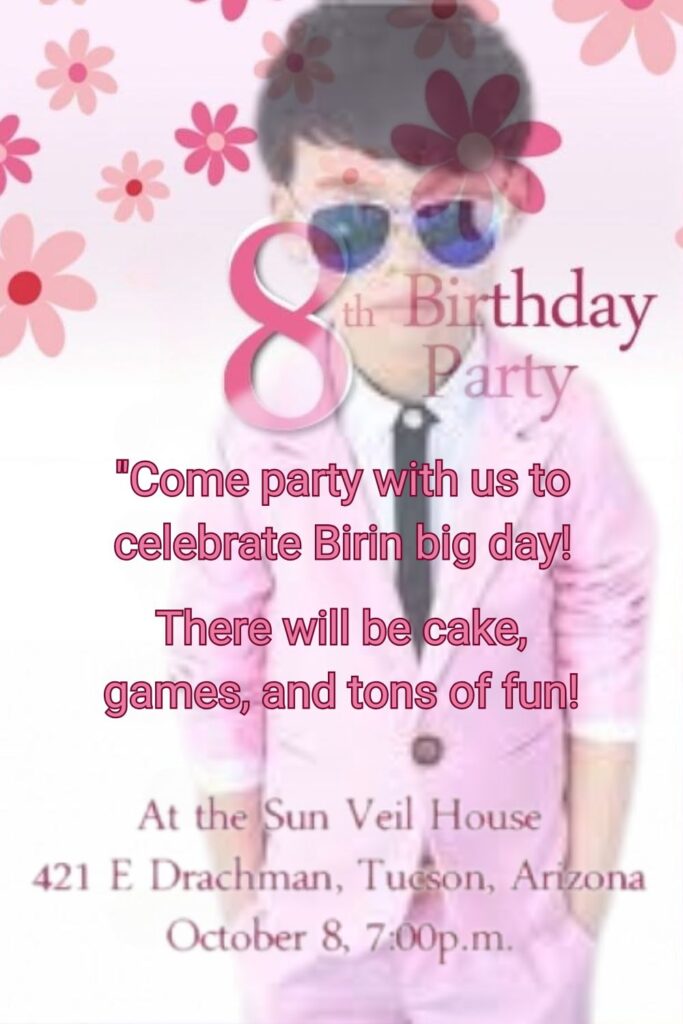 Birthday Party Invitation Messages Cards