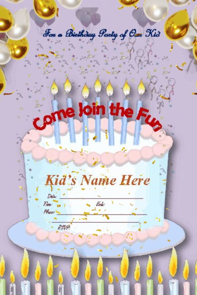 Birthday Party Invitations