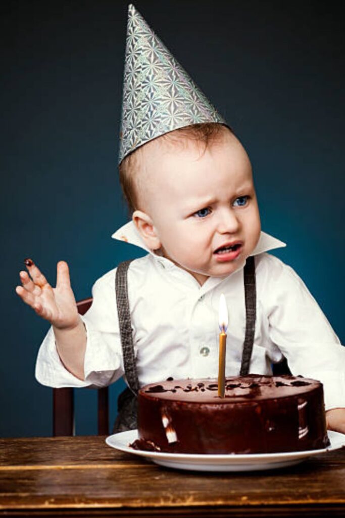 Birthday Party Photo with Cake