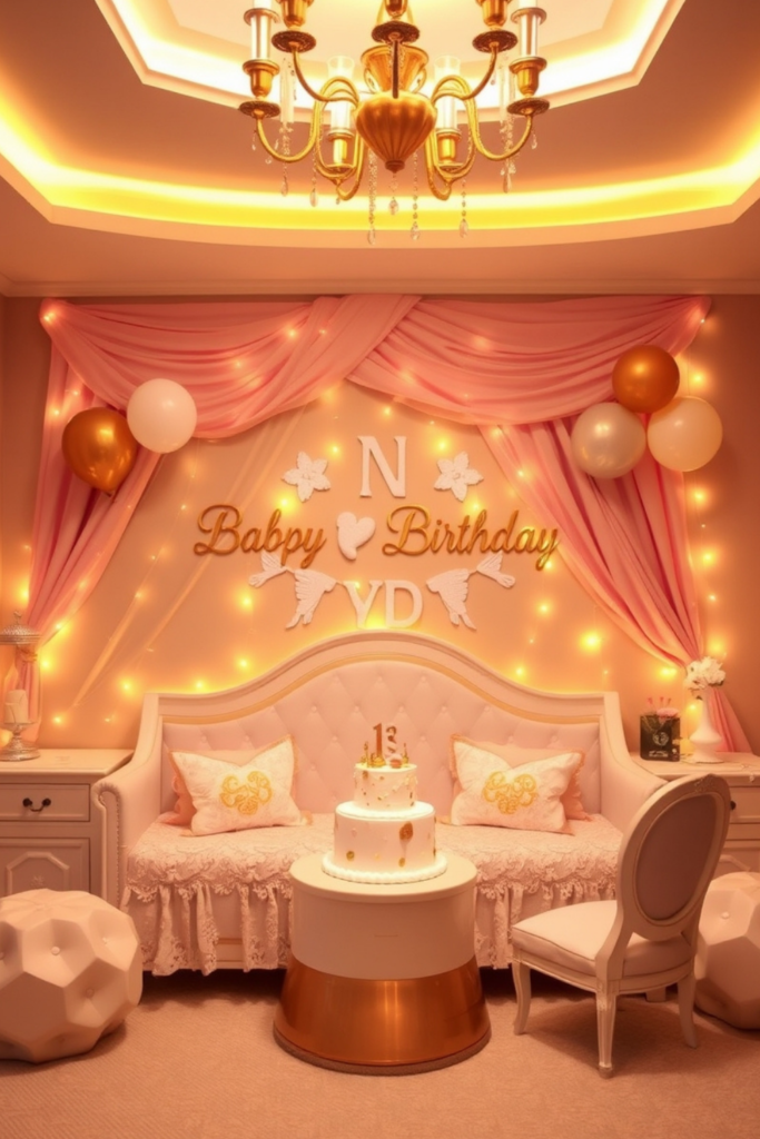 Luxury Birthday Decoration Room 