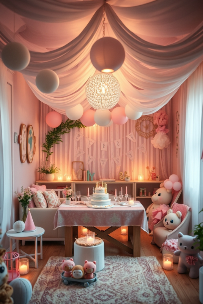 Birthday Decoration Colorful Luxury  Theme at Home