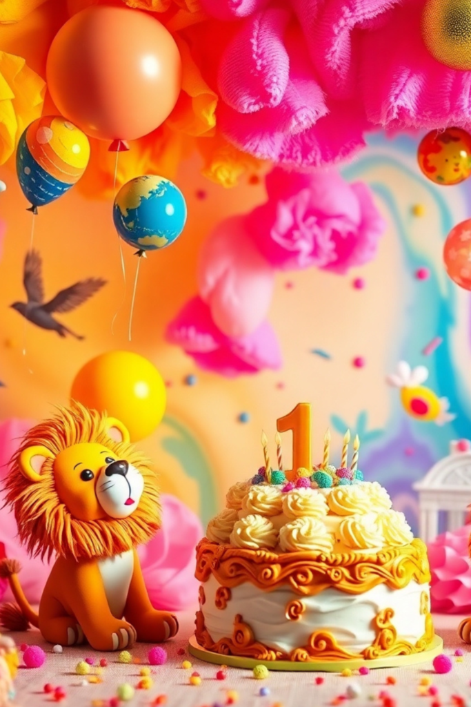 Birthday Lion Decor Room