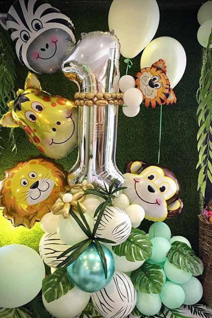 Birthday Decoration Jungle Safari Color Scheme