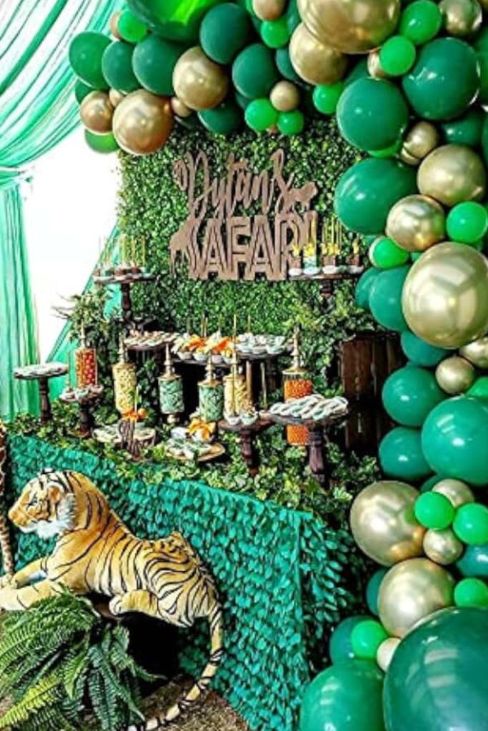 Birthday Decoration Jungle Safari Color Scheme