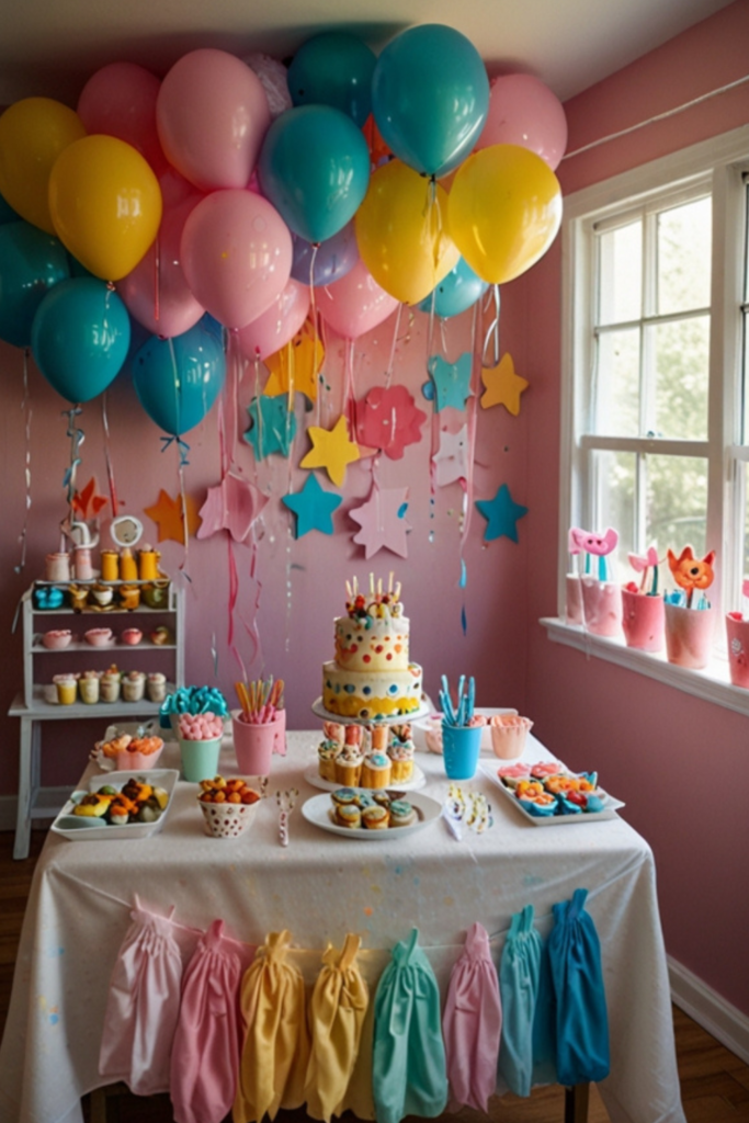 Baby Birthday Hand-Painted Decor at Home