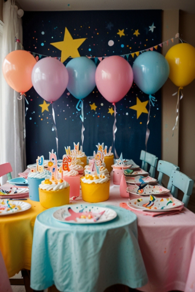 Baby Birthday Hand-Painted Decor at Home