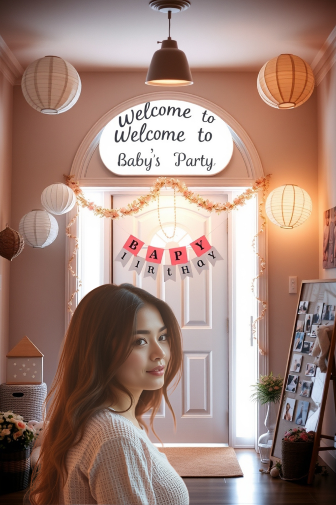 Birthday Decoration Entryway at Home for Girl