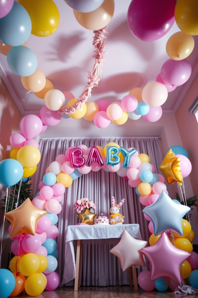 Birthday Decoration Balloon Ideas at Home