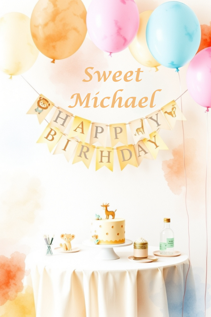 Baby Birthday Decoration Banner Ideas at Home