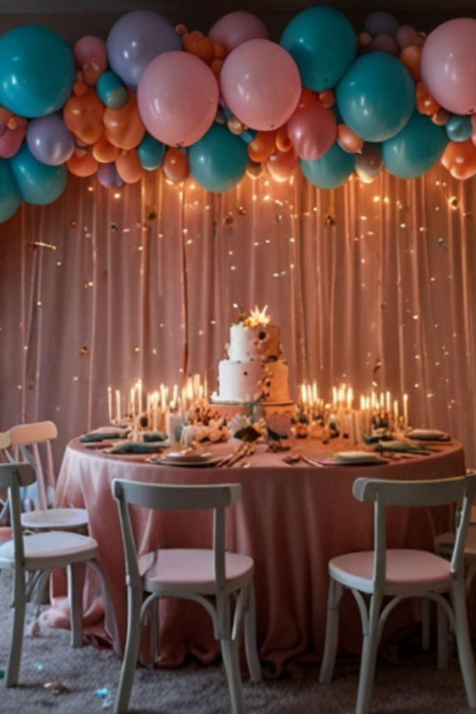 Baby Birthday Decoration LED Lighting Ideas at Home