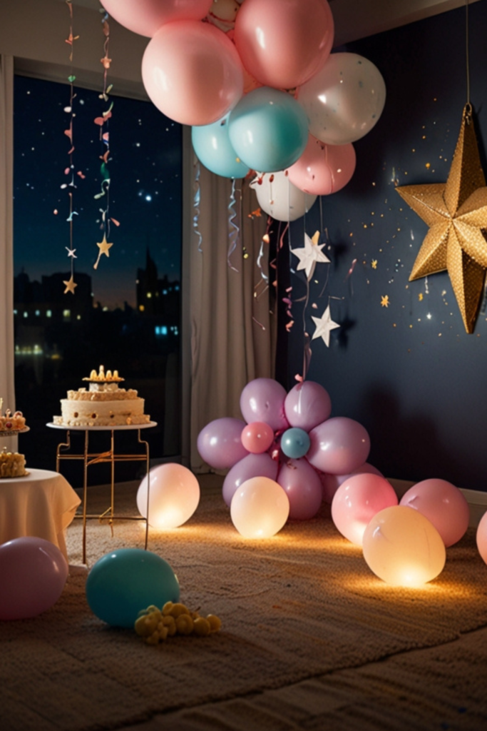 Baby Birthday Decoration LED Lighting at Home