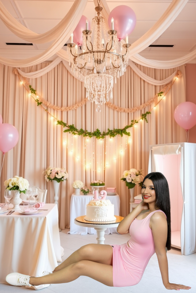 Baby Birthday Luxury Decoration Party Area at Home