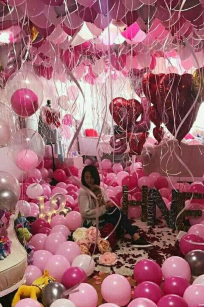 Birthday Gorgeous Girl Decoration Balloon Room 