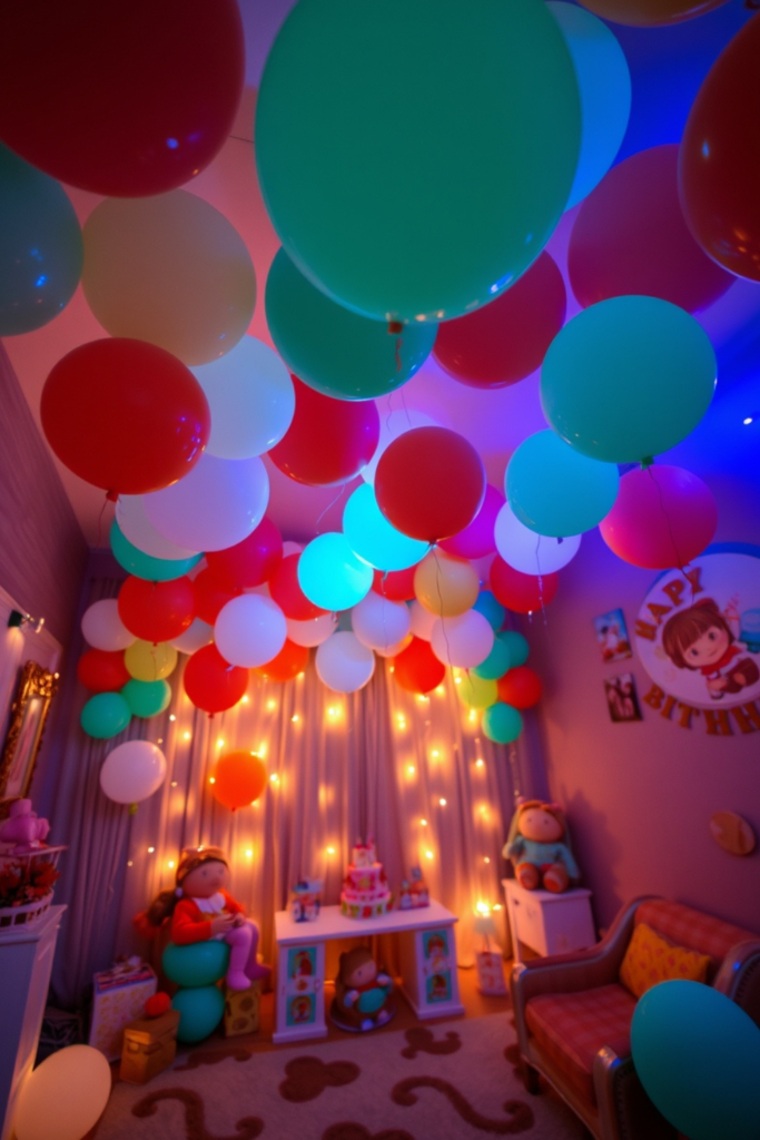 Baby Birthday Decoration Lighting Room 