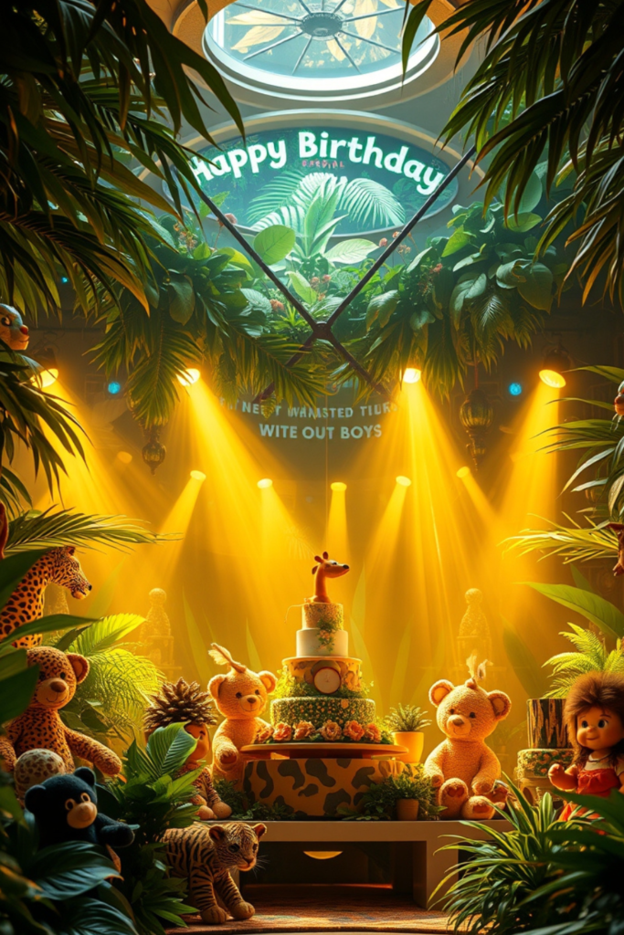 Birthday Baby Boy Animal Theme