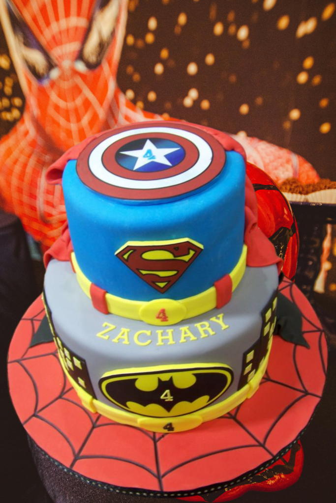 Birthday Cake for Baby Boy Spiderman