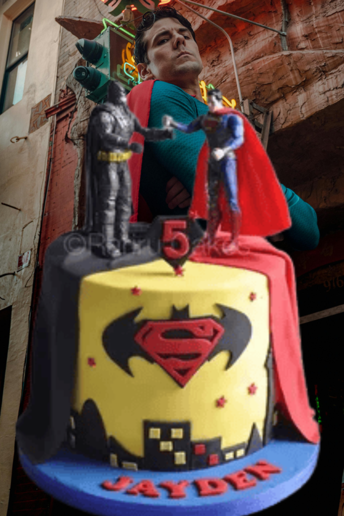 Birthday Cake for Baby Boy Superhero