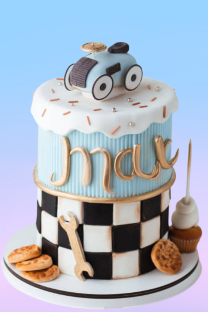 Birthday Car Cake for Baby Boy