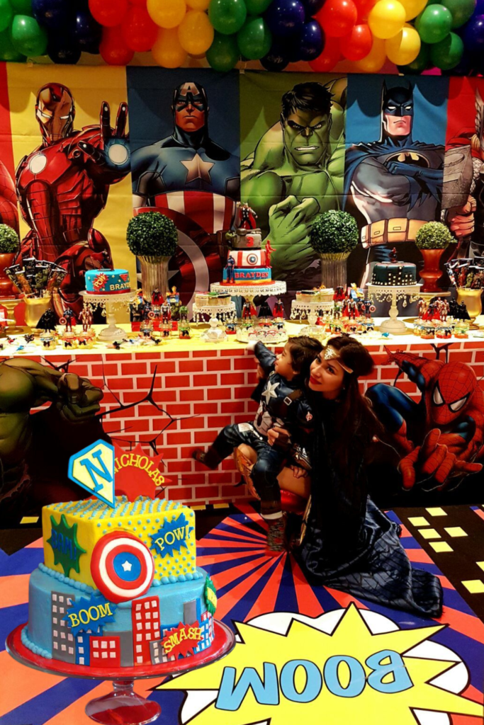 Baby Boy Birthday Superheroes Themes
