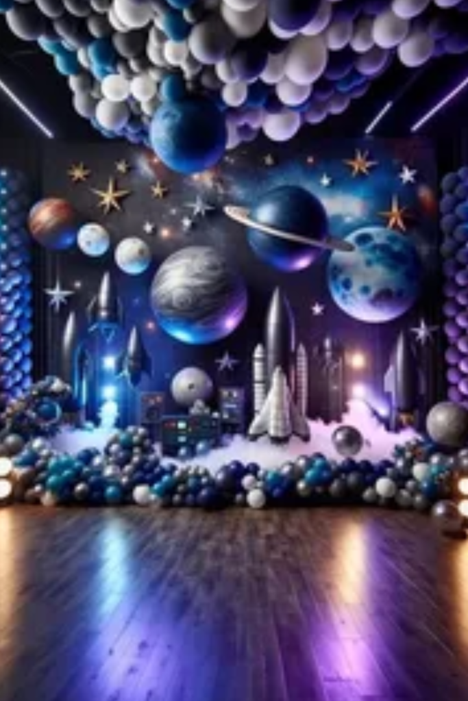 Baby Boy Birthday Space Exploration Themes