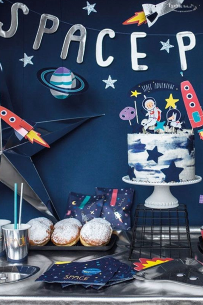 Baby Boy Birthday Space Exploration Themes