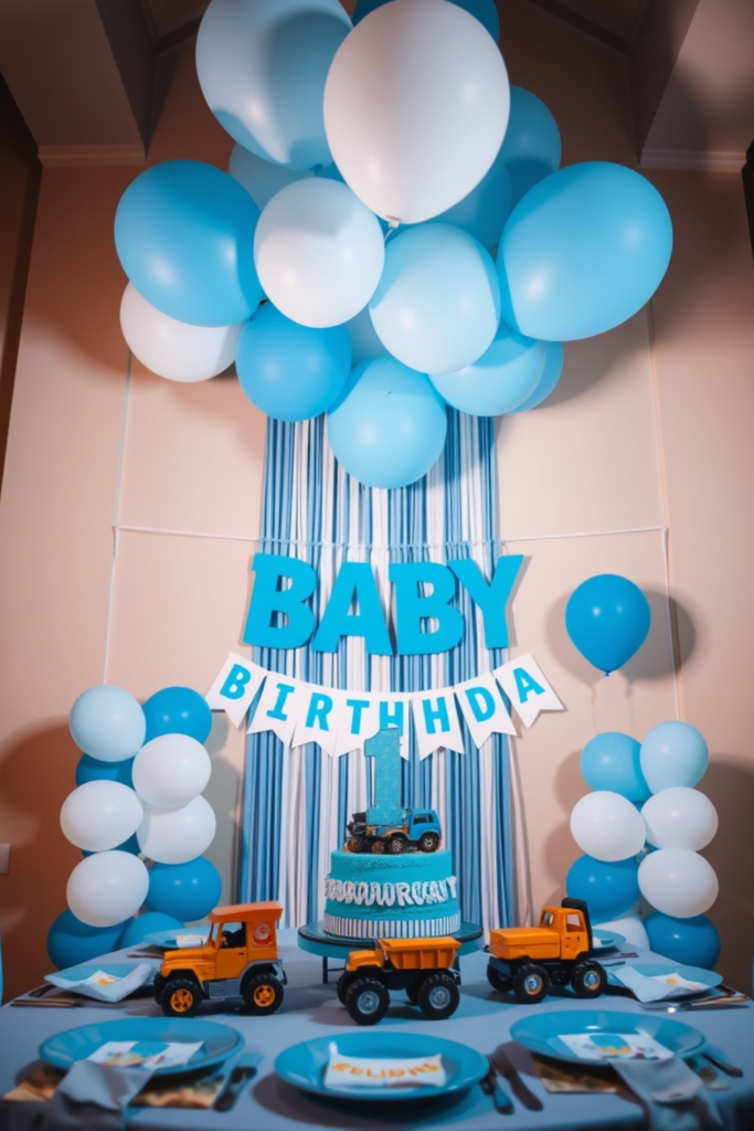 Baby Girl and Boy Birthday Party Decoration