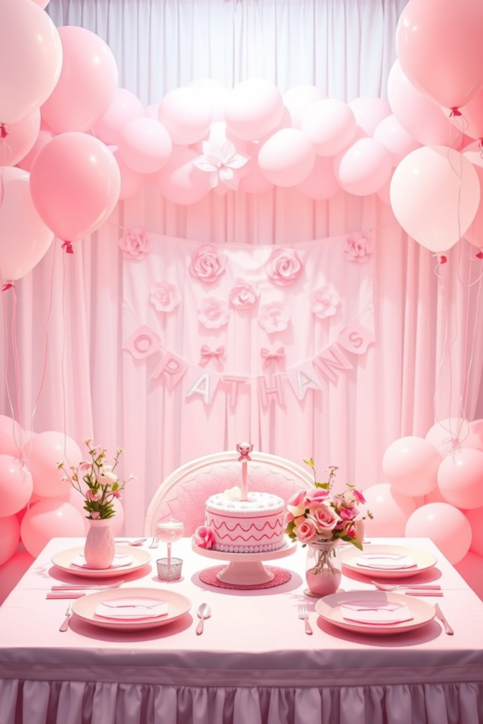 Baby Girl and Boy Birthday Party Decoration