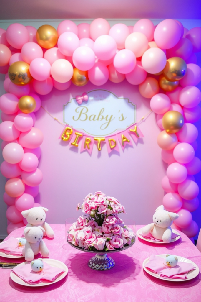 Baby Girl and Boy Birthday Party Decoration