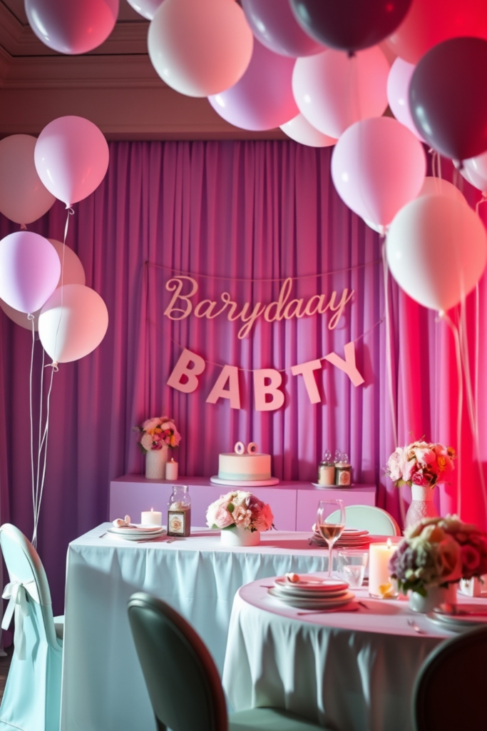 Baby Girl and Boy Birthday Party Decoration