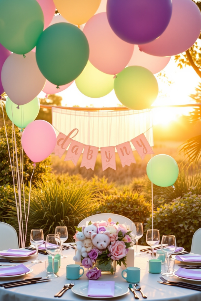 Baby Girl and Boy Birthday Party Decoration