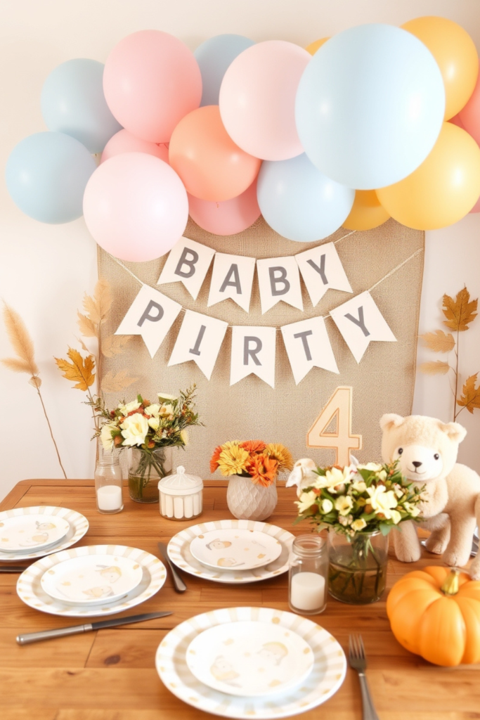 Baby Girl and Boy Birthday Party Decoration