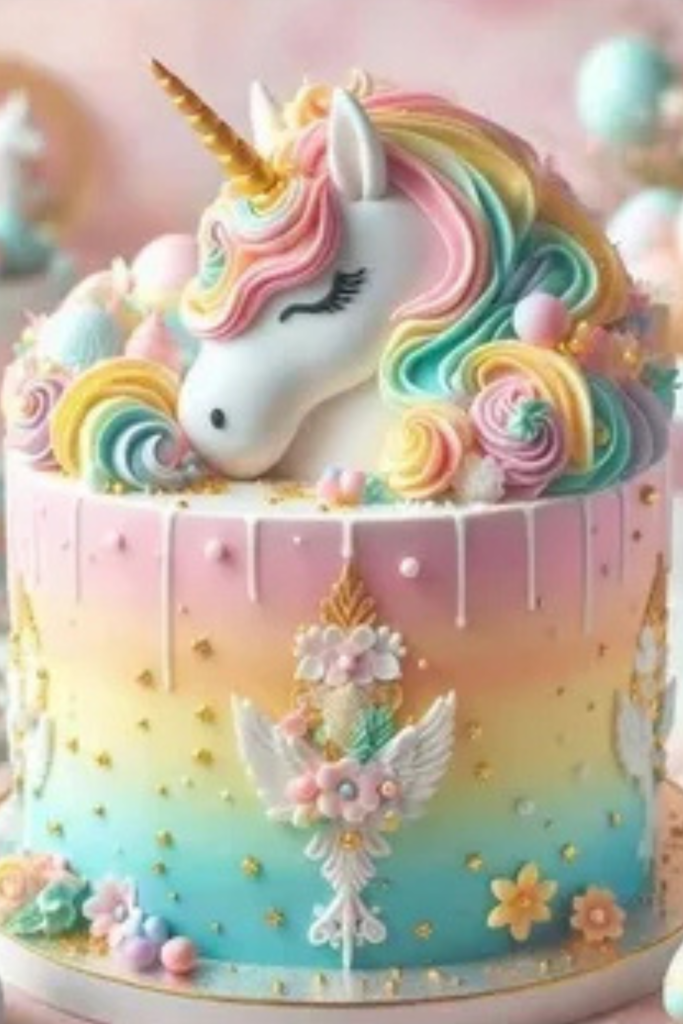 Baby Birthday Snacks Unicorn Cake
