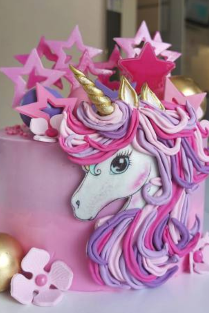 Baby Birthday Snacks Unicorn Cake