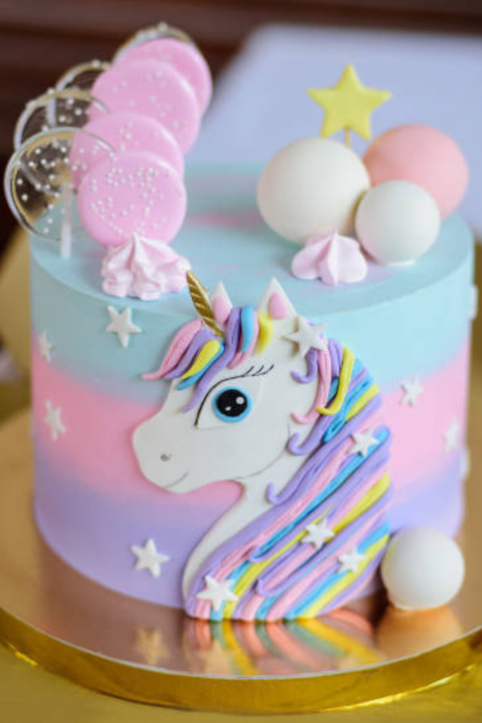 Baby Birthday Snacks Unicorn Cake