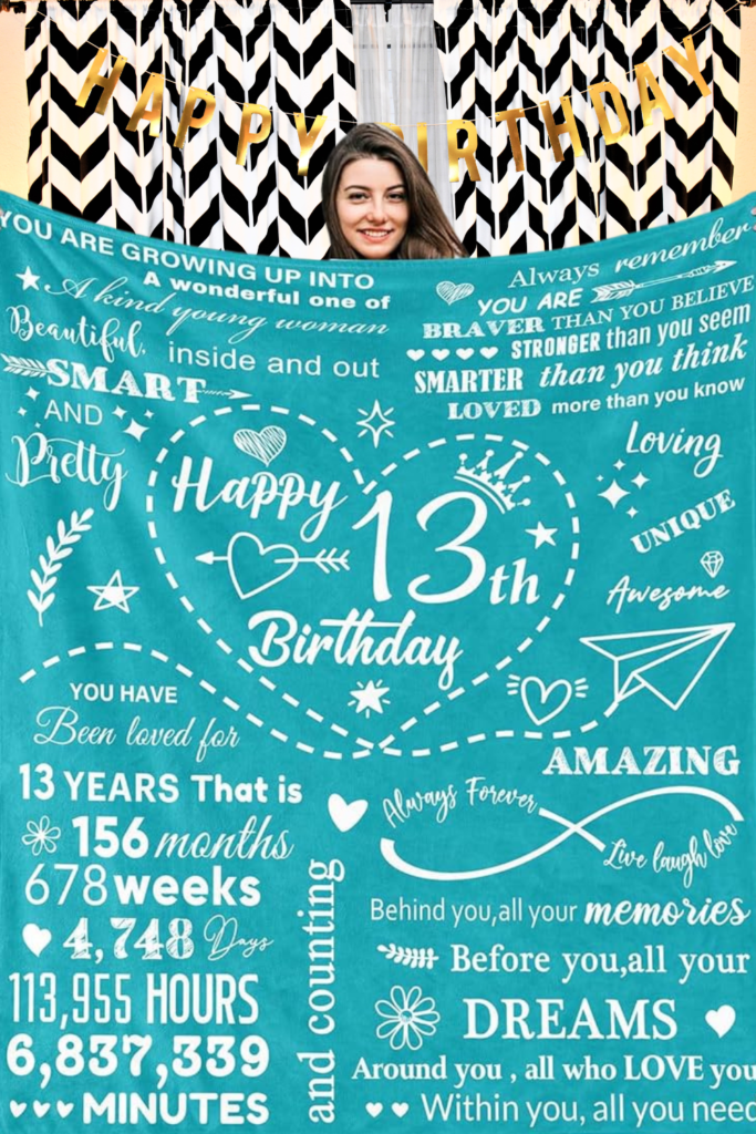 Personalized Baby Blanket Birthday Gift