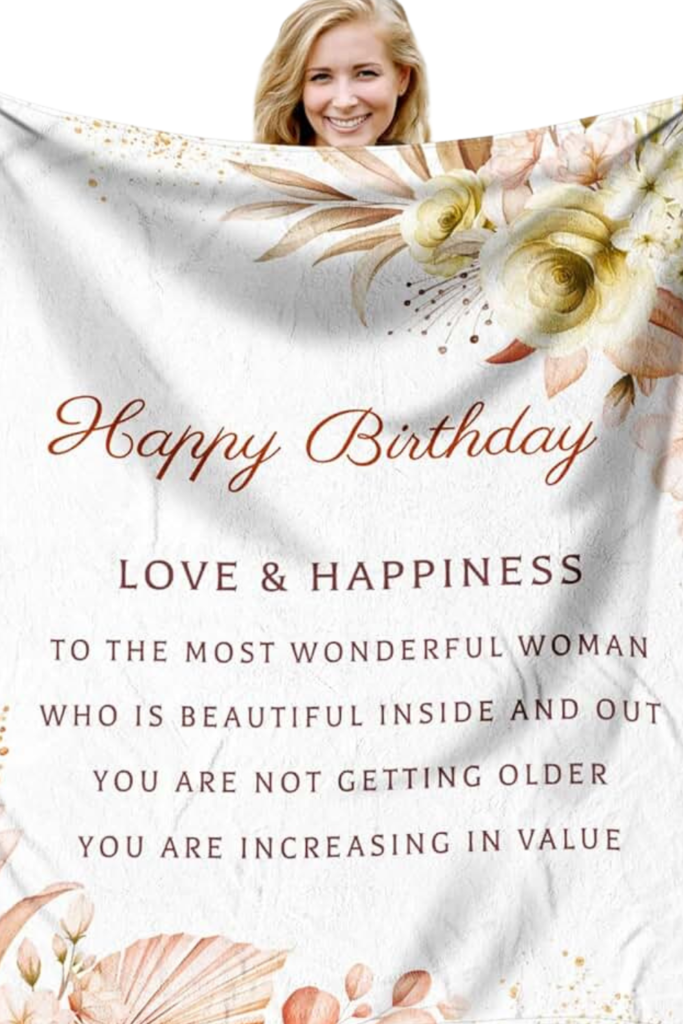 Personalized Baby Blanket Birthday Gift
