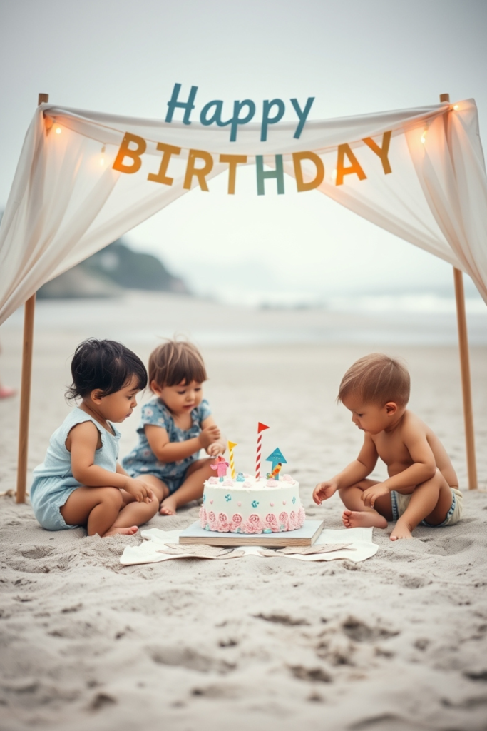 Birthday Right Venue at Beach for Boy