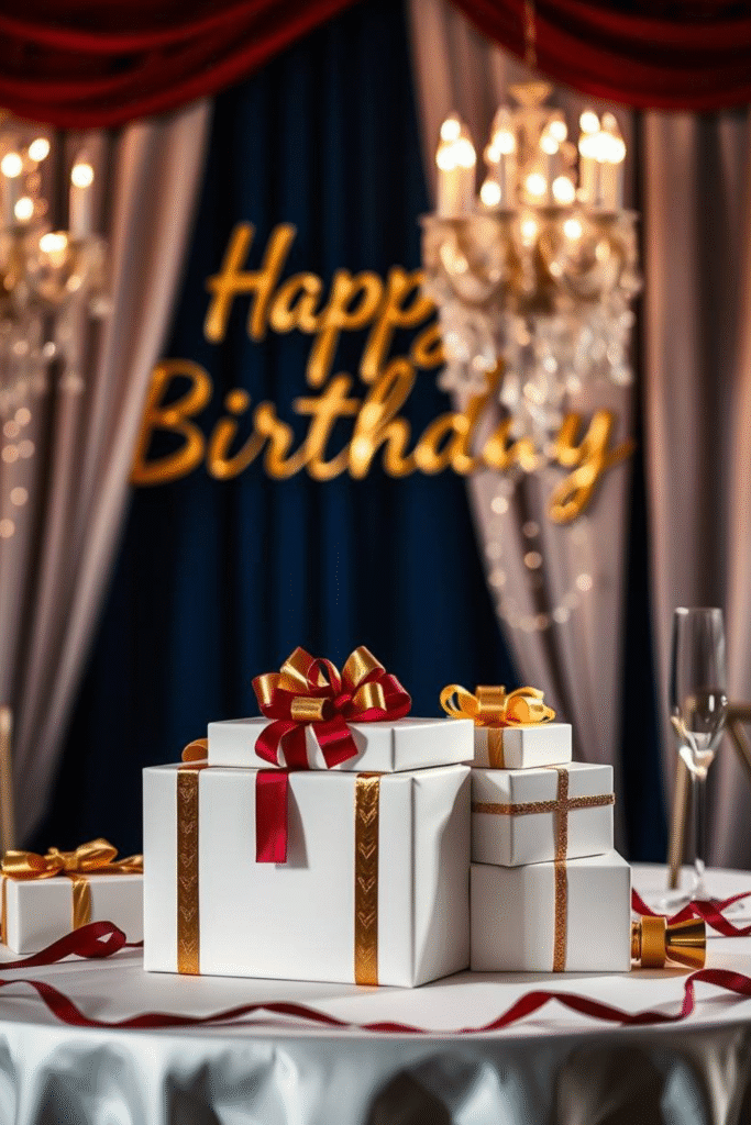 Birthday Gift Table Extra Decor