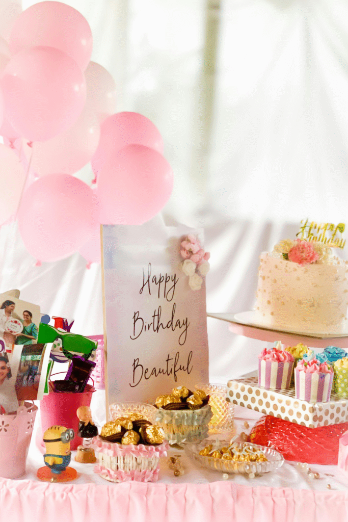 Birthday Gift Table Quick List