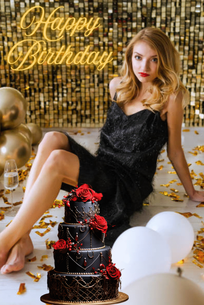 Gorgeous Girl Birthday Party Black Outfit 