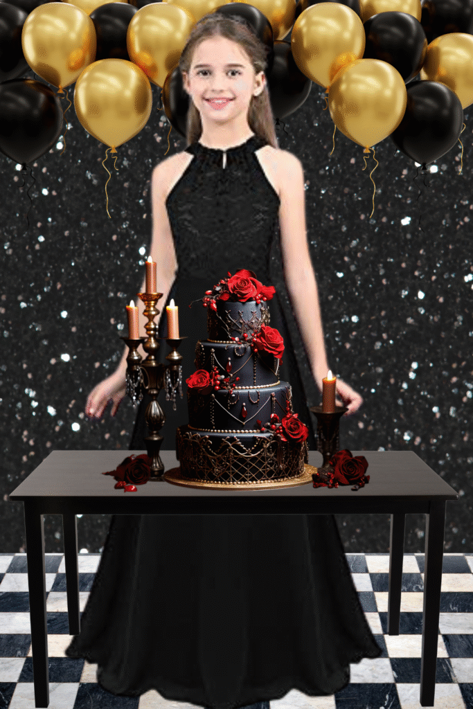 Spring and Fall Birthday Black Outfit