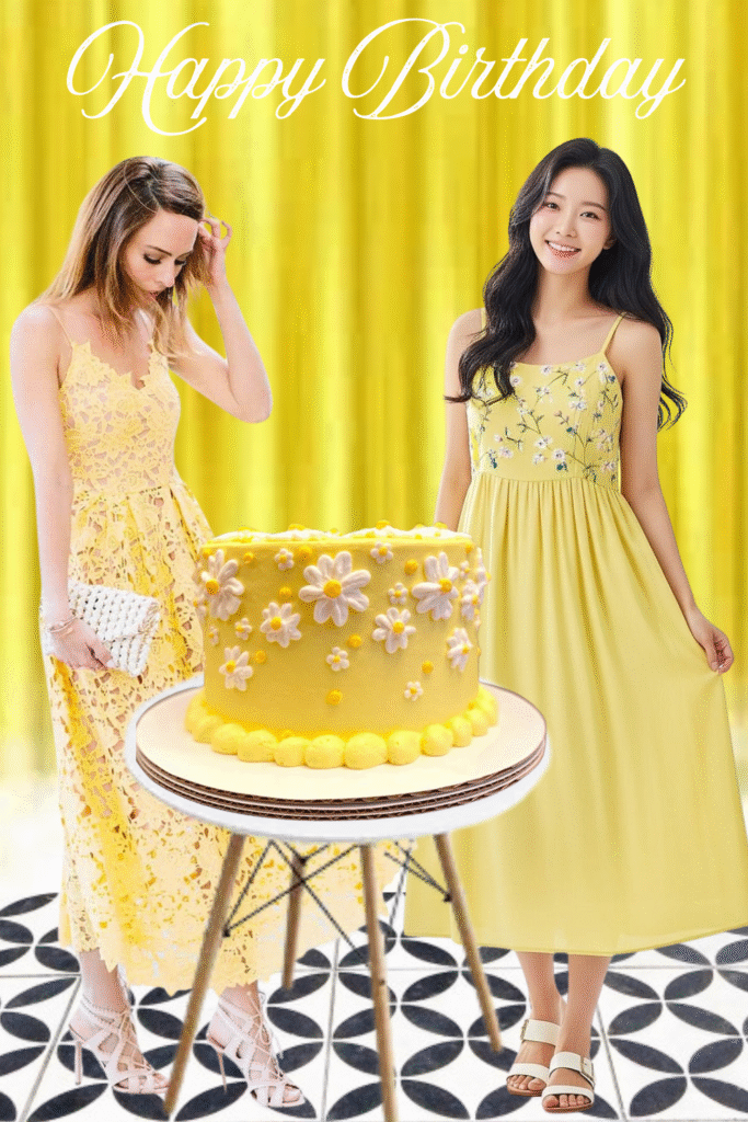 Summer Birthday Yellow Outfits Ideas for Girl's