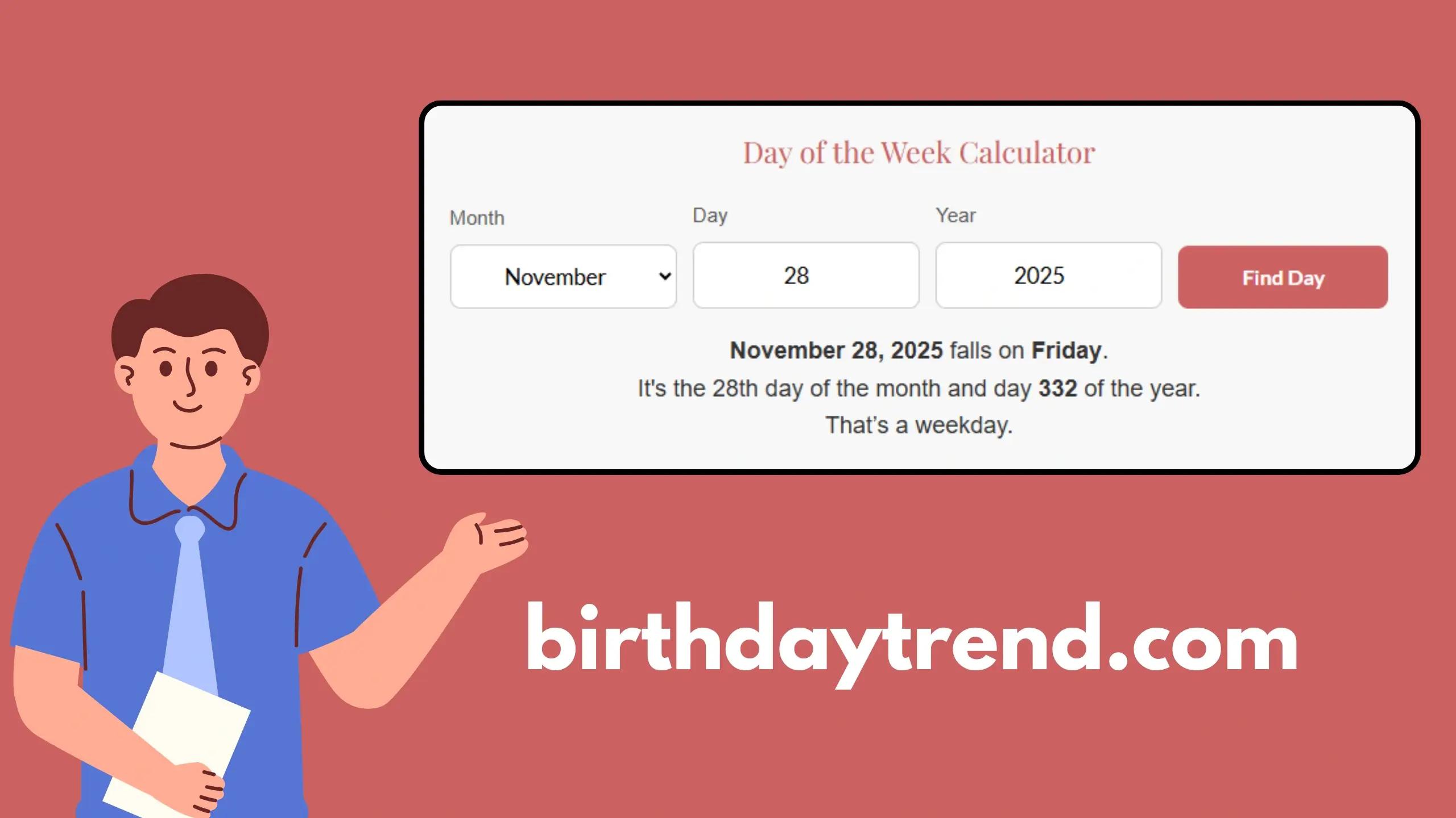 Day of Week Calculator