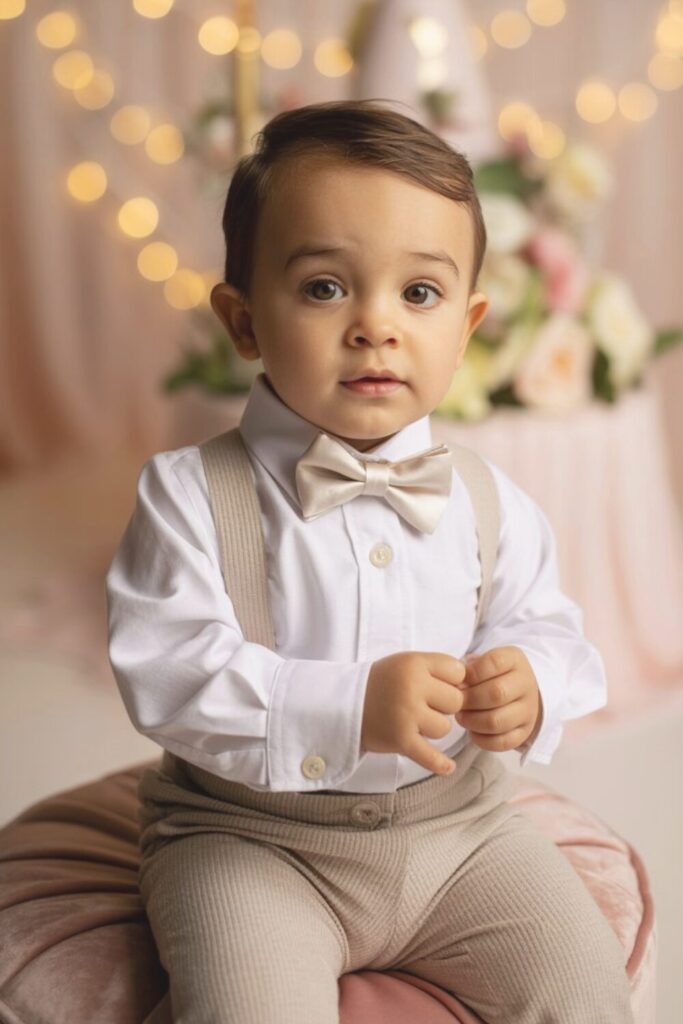 Birthday Formal Shirt and Pant Dress for 1-Year Baby Boy