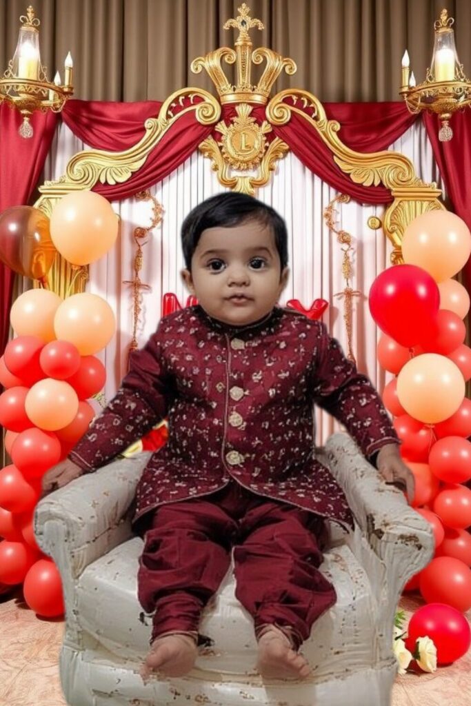 Cultural Birthday Kurta Pajama/ Sherwani Dress for 1-Year baby Boy